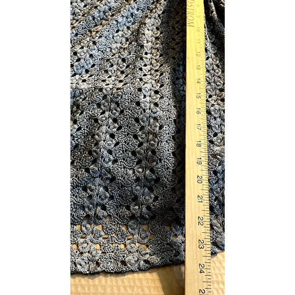 JM Collection Crocheted Lined Blouses Womens Lot/2 Large + Petite XL Gold Silver - Picture 8 of 13